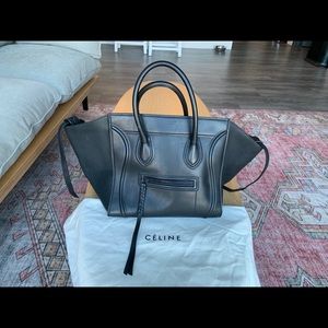 Celine black phantom tote